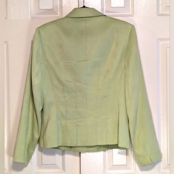 5/$25 Talbots Green Button Down Blazer - Picture 2 of 5